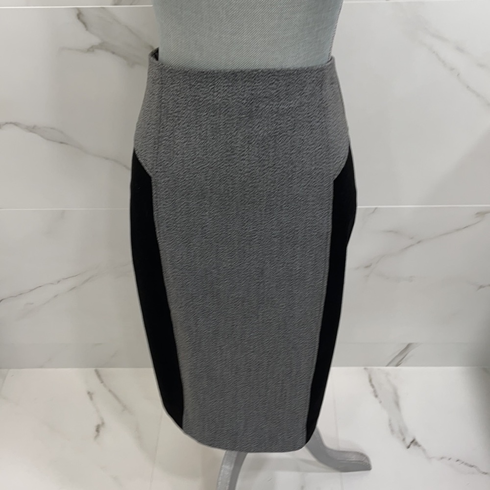 Two tone black & gray pencil skirt from Express